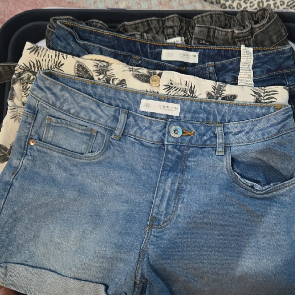 Kids Zara Blue Shorts with Casual Style